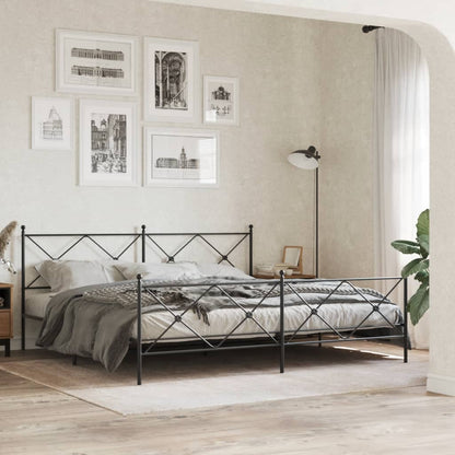 Metal Replace Headboard Black 193cm
