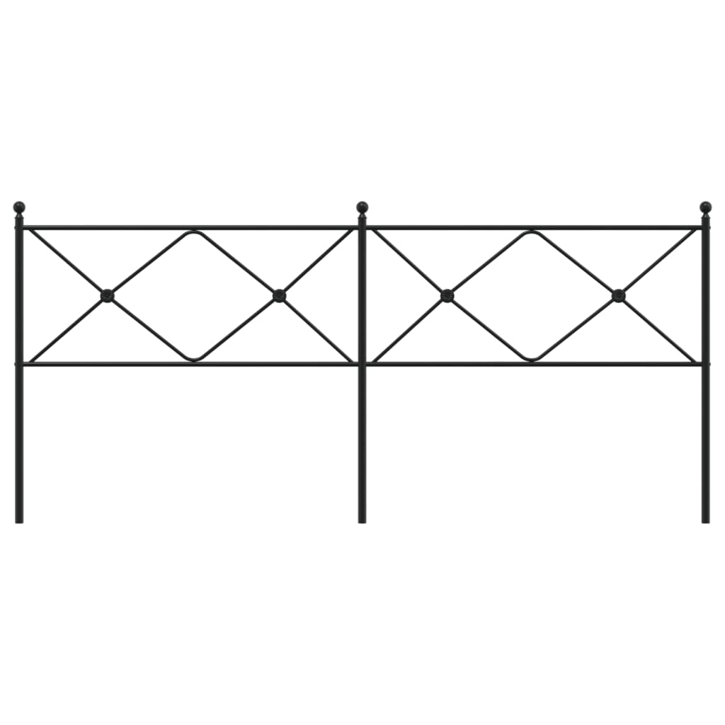 Metal Replace Headboard Black 193cm