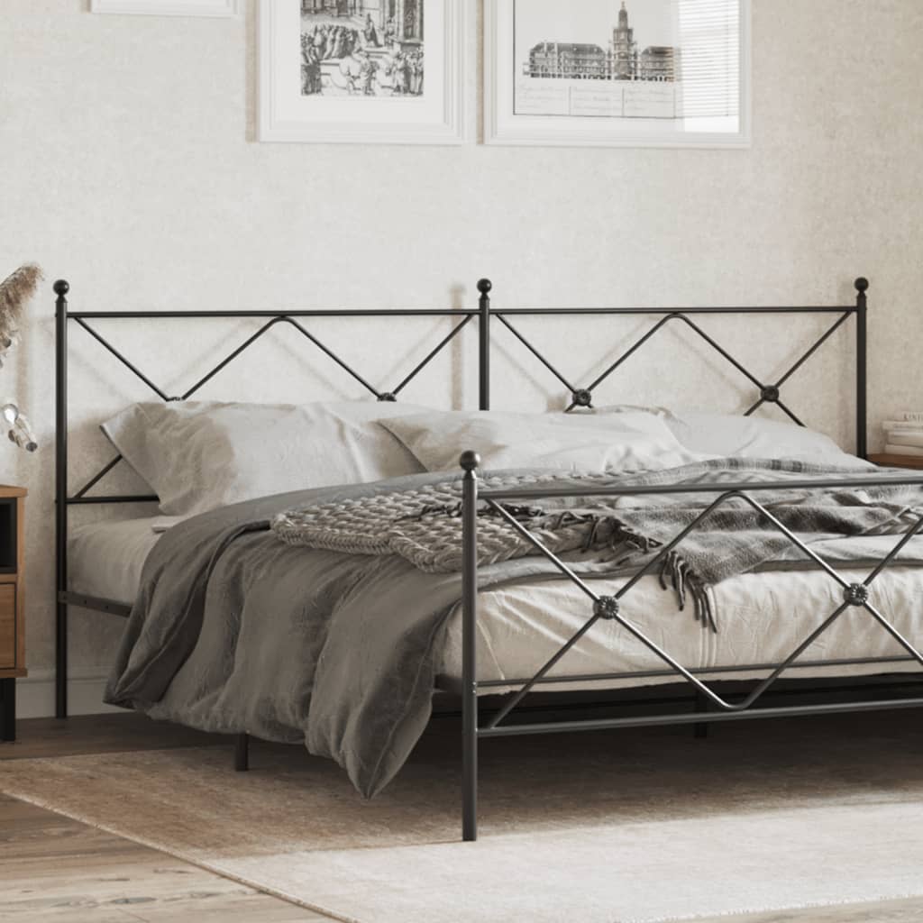 Metal Replace Headboard Black 193cm