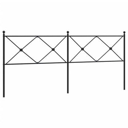 Metal Replace Headboard Black 200cm