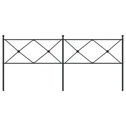 Metal Replace Headboard Black 200cm
