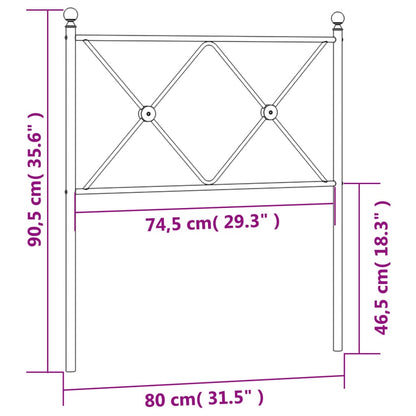 Metal Replace Headboard White 75cm