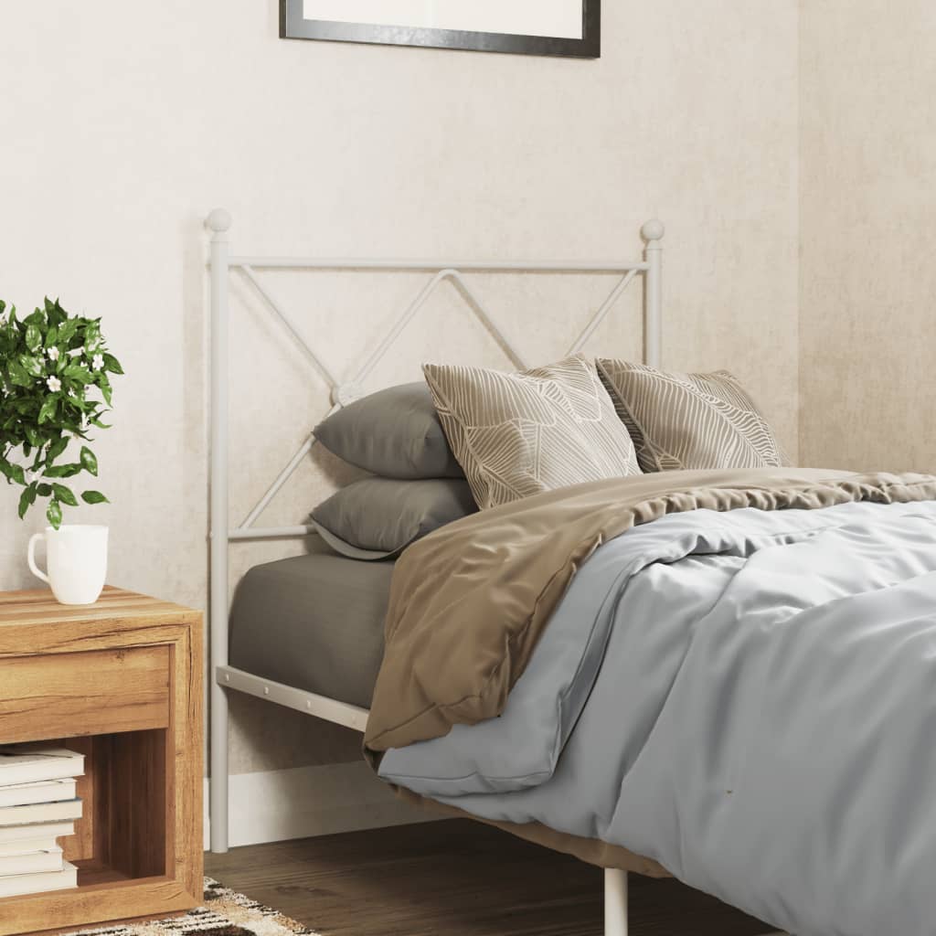 Metal Replace Headboard White 80cm