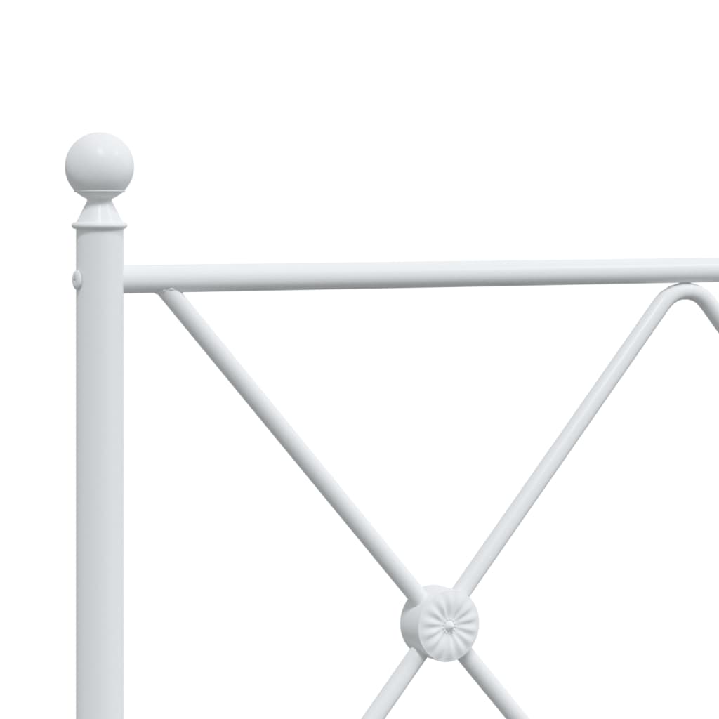 Metal Replace Headboard White 120cm