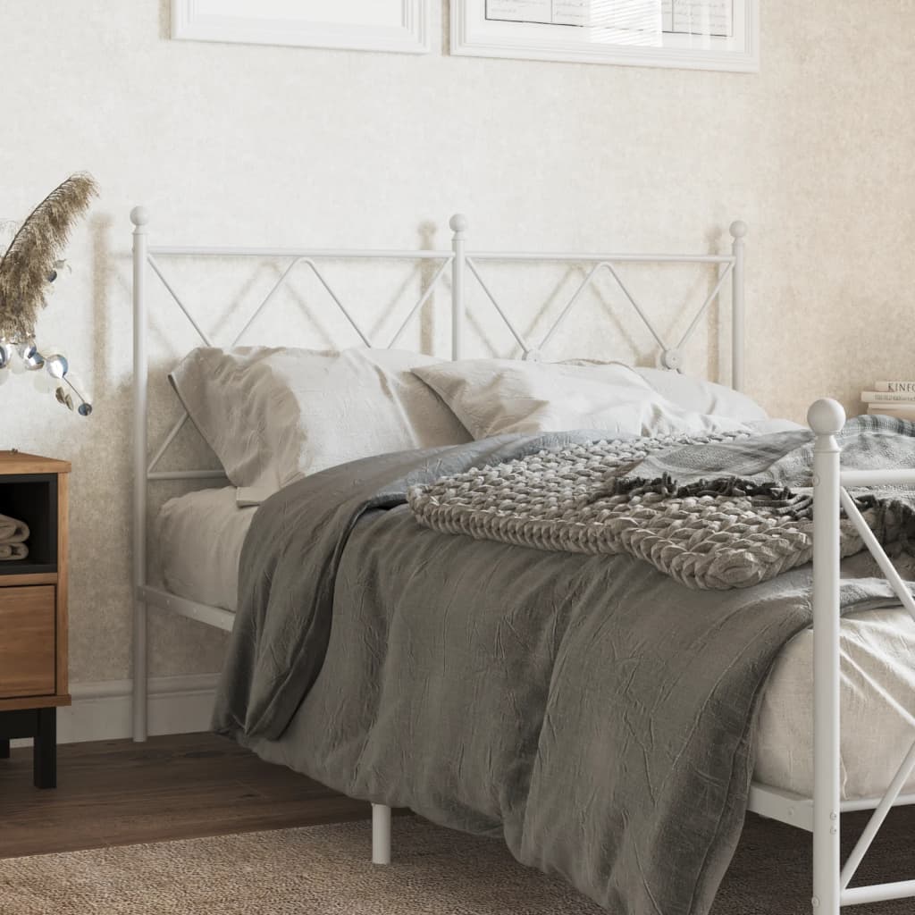 Metal Replace Headboard White 120cm