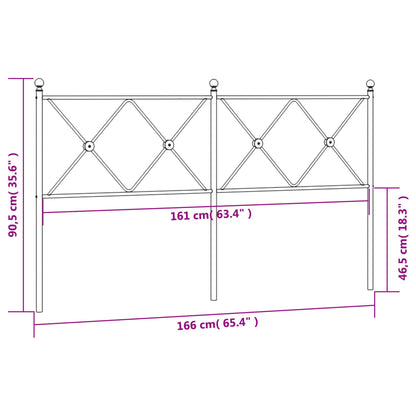 Metal Replace Headboard White 160cm