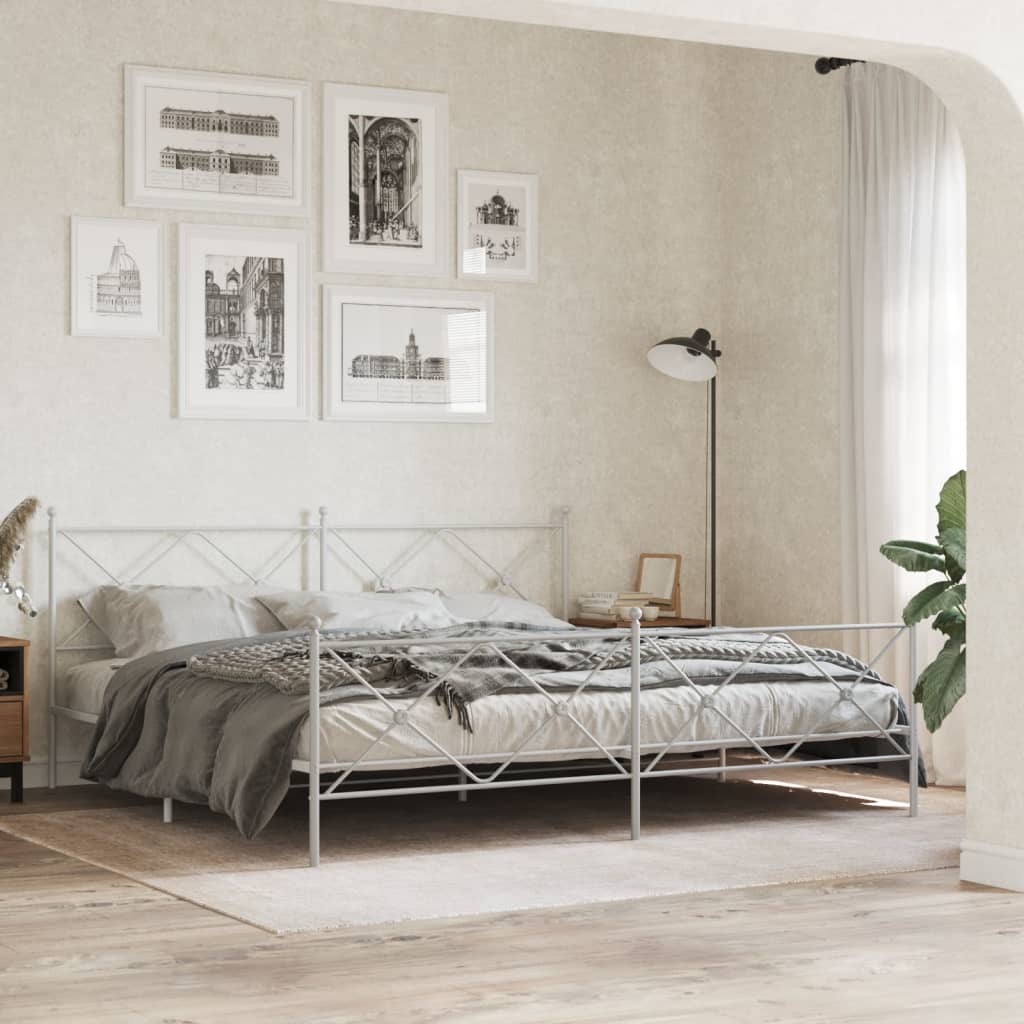 Metal Replace Headboard White 193cm