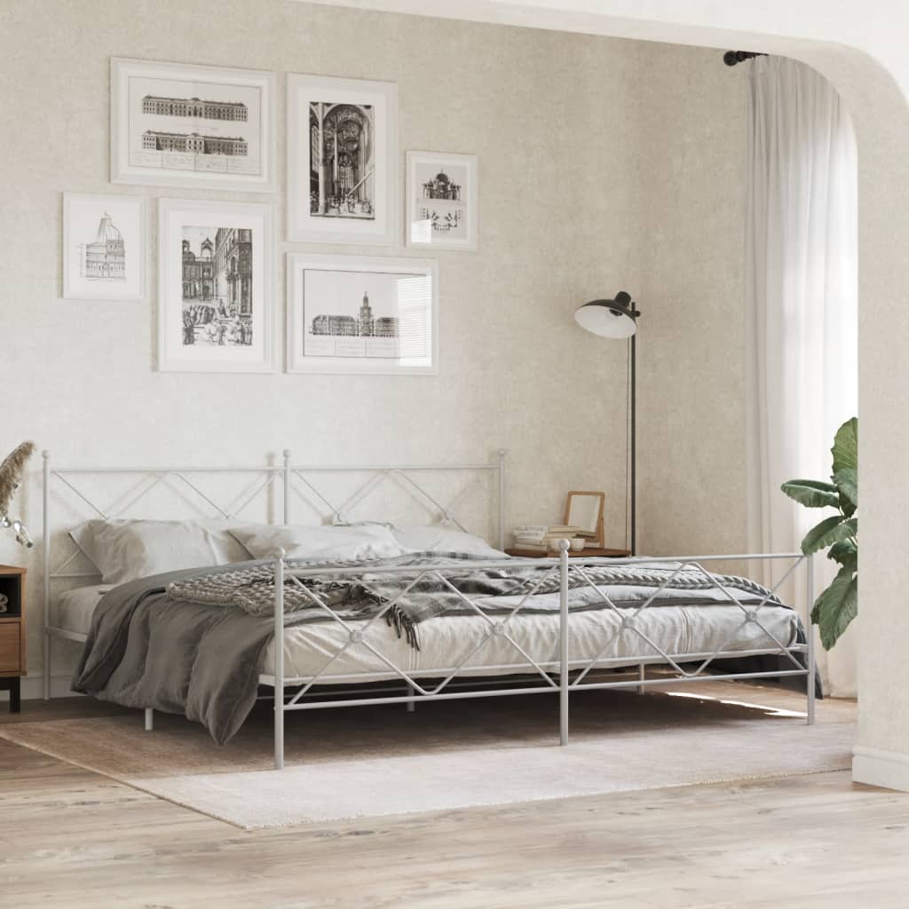 Metal Replace Headboard White 200cm
