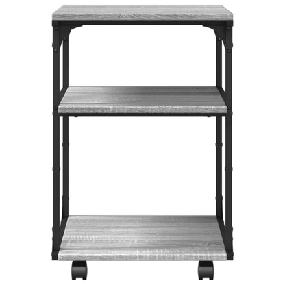 Printer Stand 3-Tier Grey Sonoma 43x48x64 cm Engineered Wood