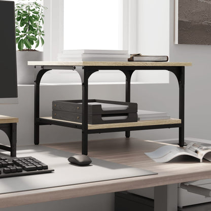 Printer Stand 2-Tier Sonoma Oak 50x40x38 cm Engineered Wood