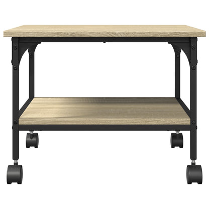 Printer Stand 2-Tier Sonoma Oak 50x40x38 cm Engineered Wood