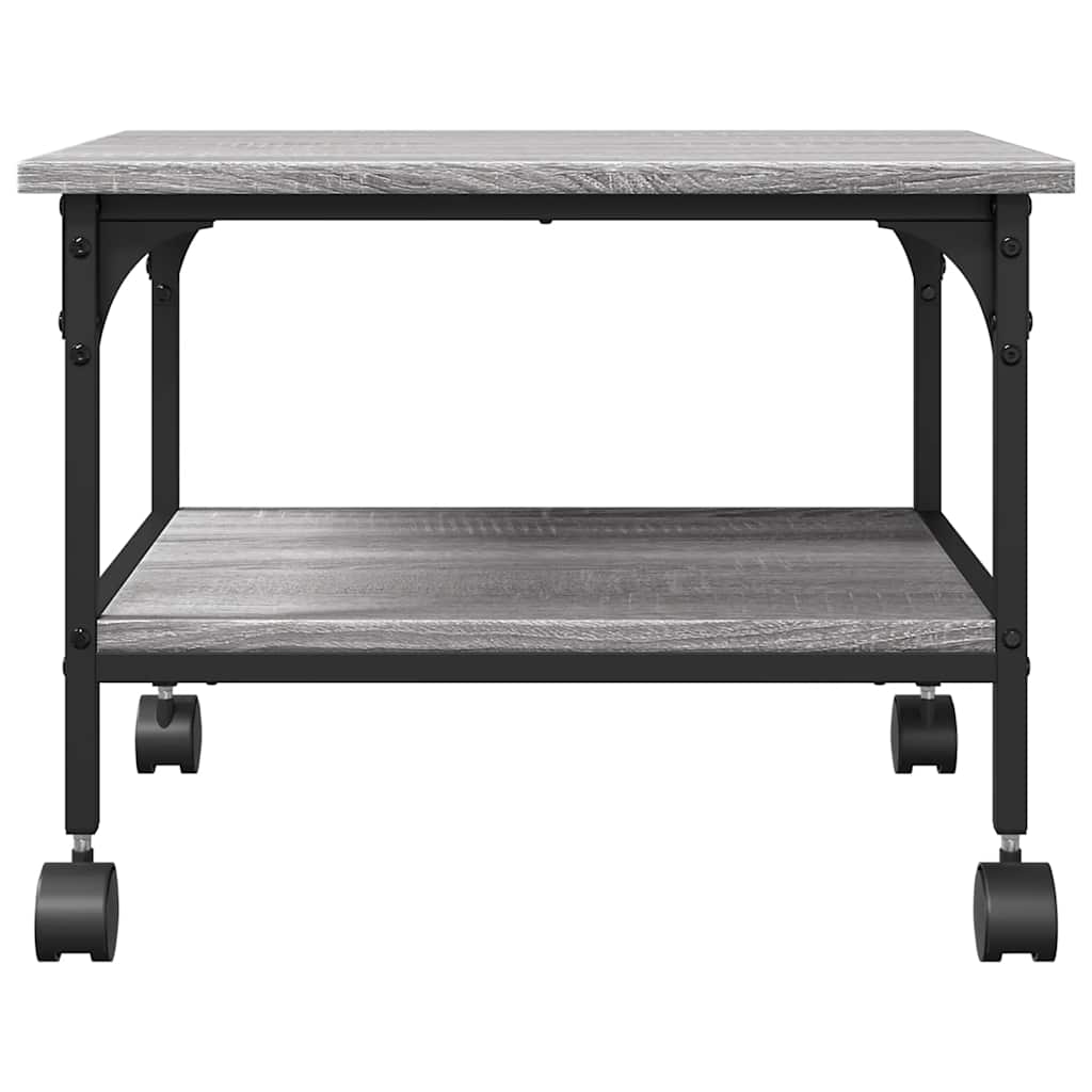 Printer Stand 2-Tier Grey Sonoma 50x40x38 cm Engineered Wood