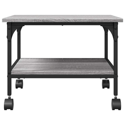 Printer Stand 2-Tier Grey Sonoma 50x40x38 cm Engineered Wood
