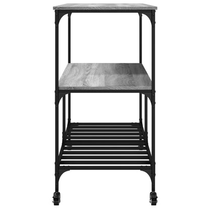 Kitchen Trolley Grey Sonoma 100x50x95 cm Engineered Wood