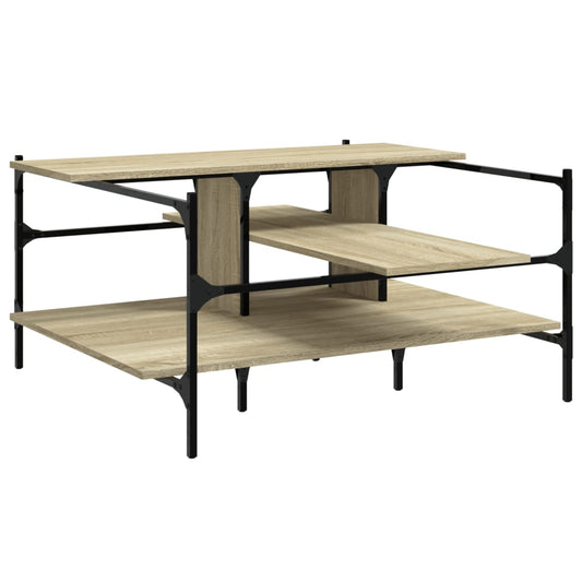 Coffee Table Sonoma Oak 100x100x48,5 cm Engineered Wood