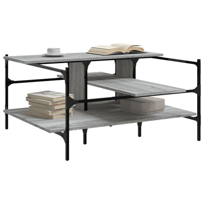 Coffee Table Grey Sonoma 100x100x48,5 cm Engineered Wood