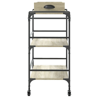 Kitchen Trolley Sonoma Oak 81,5x41x92,5 cm Engineered Wood