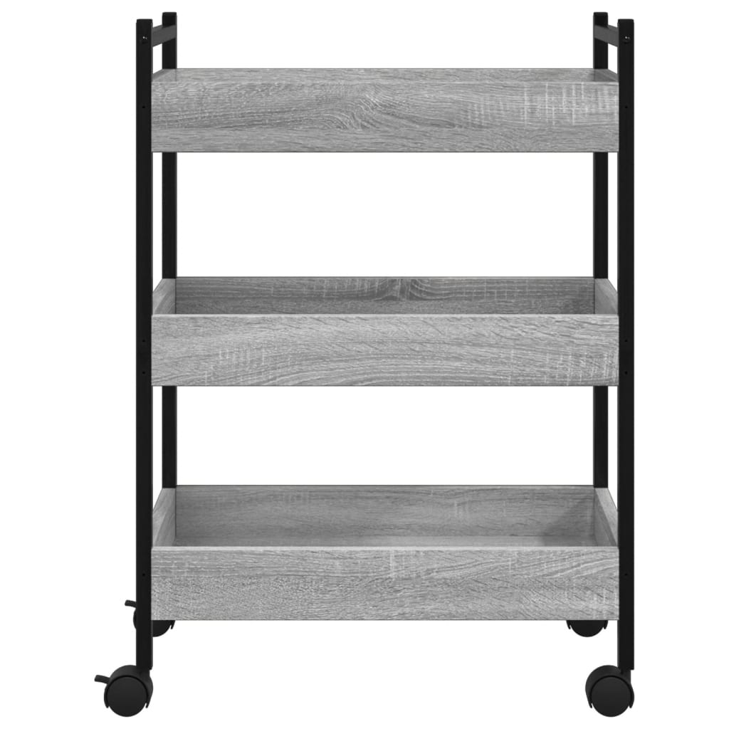 Kitchen Trolley Grey Sonoma 50x30x70 cm Engineered Wood