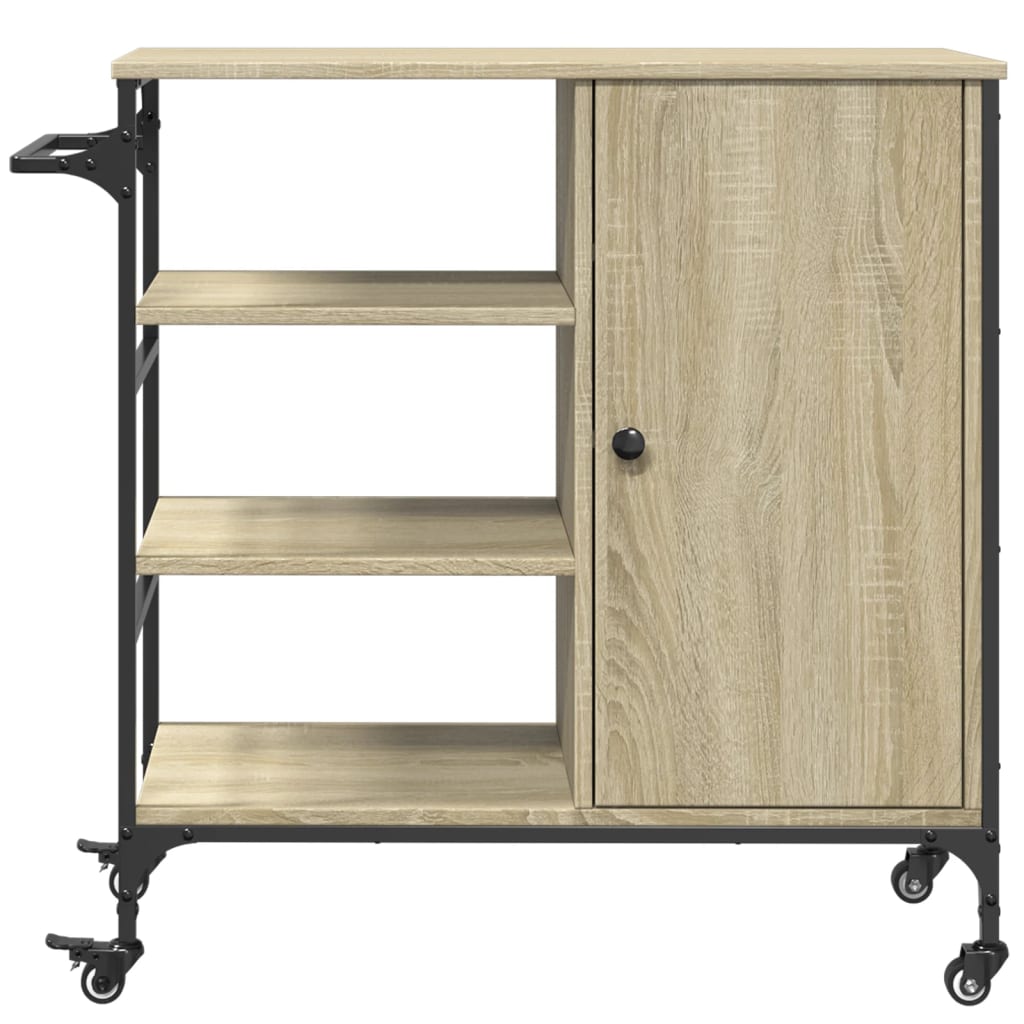 Kitchen Trolley Sonoma Oak 87,5x38,5x84,5 cm Engineered Wood