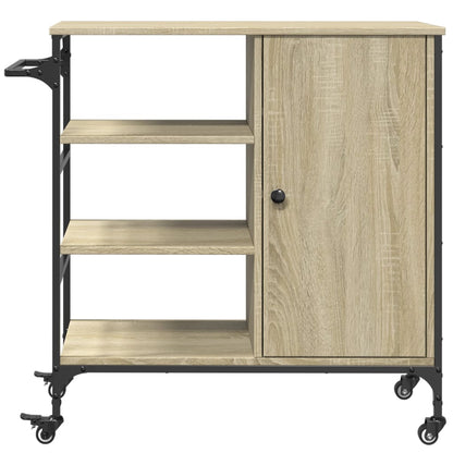 Kitchen Trolley Sonoma Oak 87,5x38,5x84,5 cm Engineered Wood