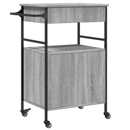 Kitchen Trolley Grey Sonoma 56x43x89,5 cm Engineered Wood
