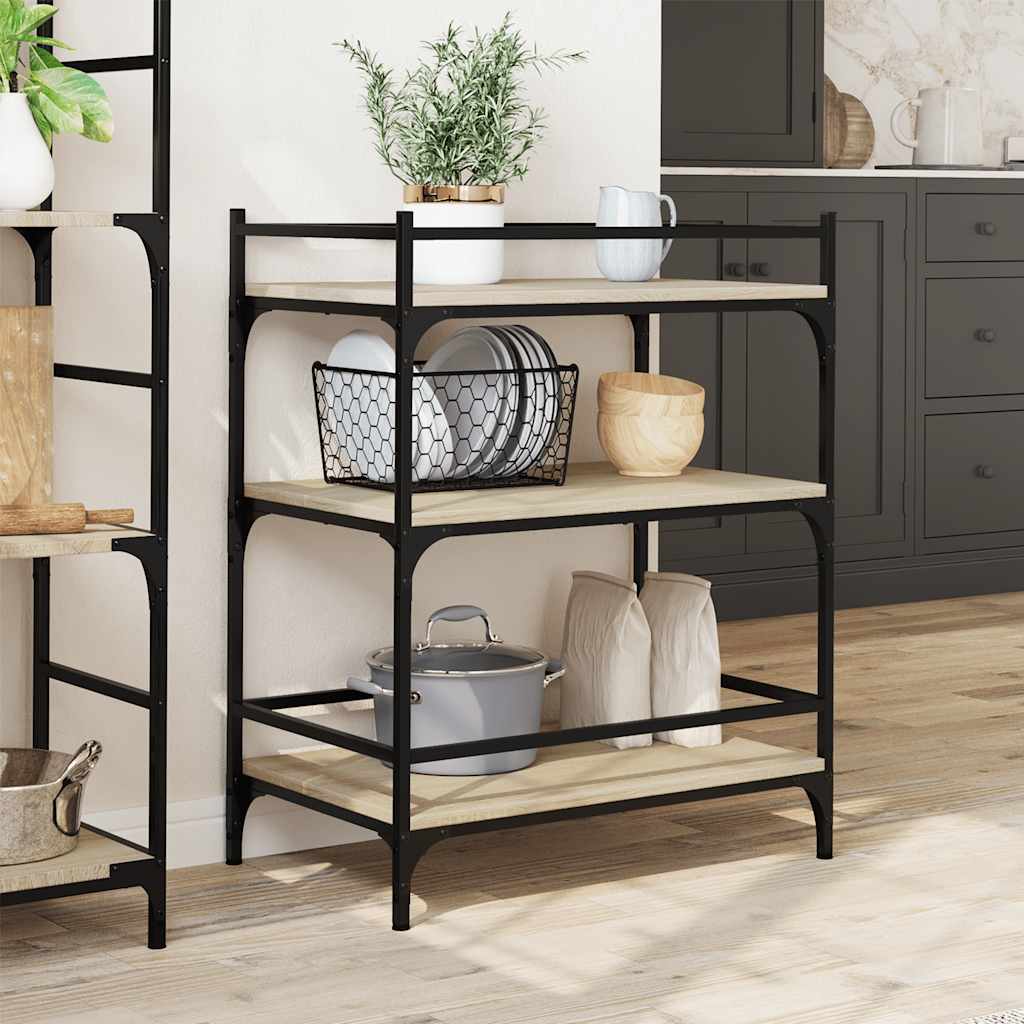 Kitchen Trolley Sonoma Oak 65x40x86,5 cm Engineered Wood