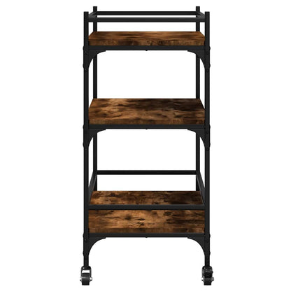 Kitchen Trolley Smoked Oak 65x40x86,5 cm Engineered Wood
