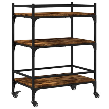 Kitchen Trolley Smoked Oak 65x40x86,5 cm Engineered Wood
