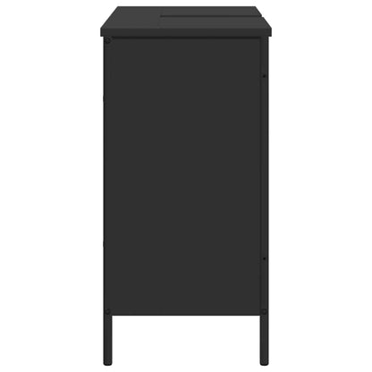 Bathroom Sink Cabinet Black 80x30x60 cm Engineered Wood
