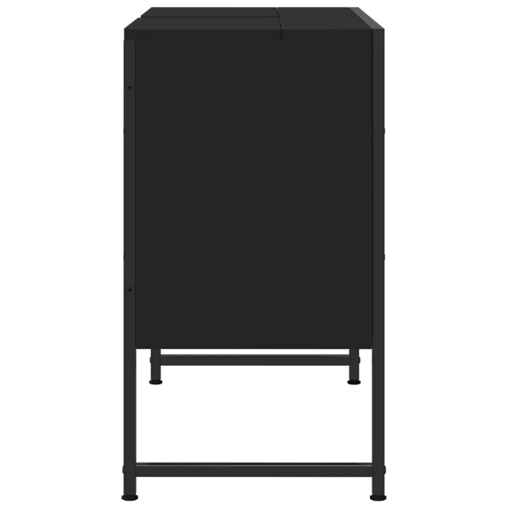 Bathroom Sink Cabinet | Black | Engineered wood | Medium