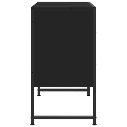 Bathroom Sink Cabinet | Black | Engineered wood | Medium