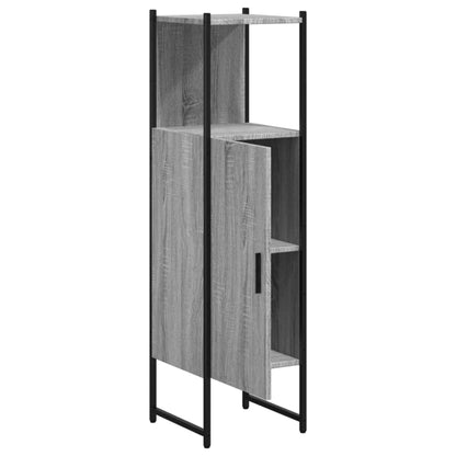 Bathroom Cabinet Grey Sonoma 33x33x120,5 cm Engineered Wood