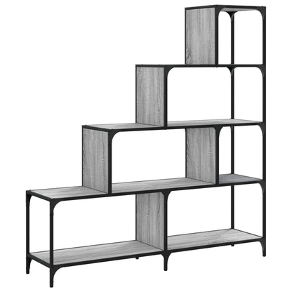 Bookcase 4-Stair Grey Sonoma 139x33,5x149 cm Engineered Wood