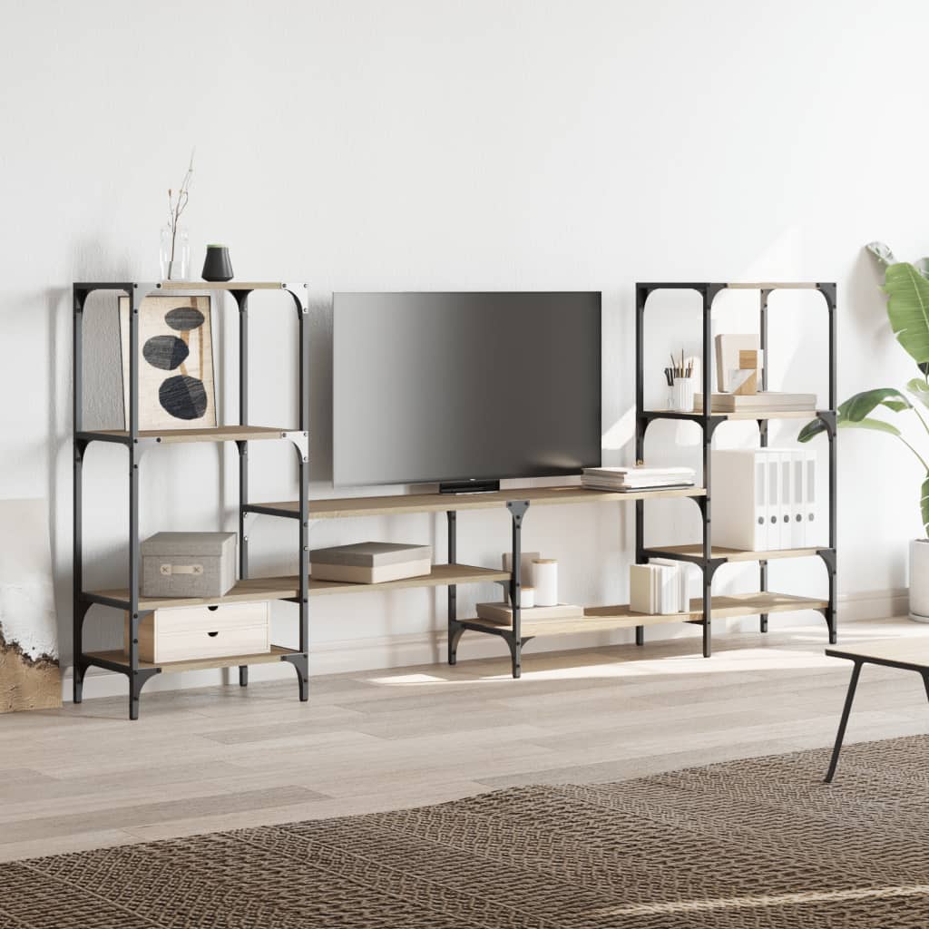 TV Cabinet Sonoma Oak 206,5x28,5x95 cm Engineered Wood