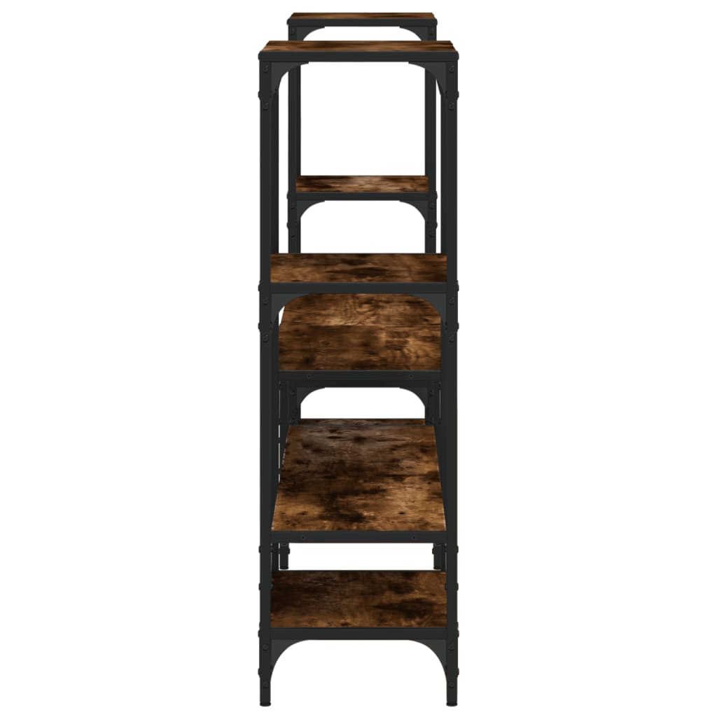TV Cabinet Smoked Oak 206,5x28,5x95 cm Engineered Wood