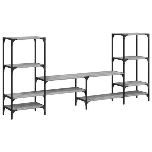 TV Cabinet Grey Sonoma 206,5x28,5x95 cm Engineered Wood