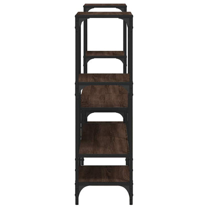 TV Cabinet Brown Oak 206,5x28,5x95 cm Engineered Wood