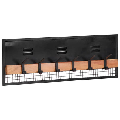 Wall-mounted Coat Rack 90x11x30 cm Solid Wood Mango