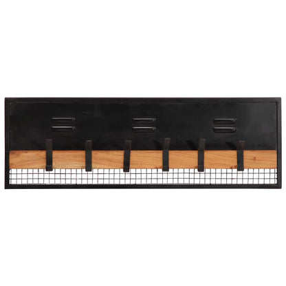 Wall-mounted Coat Rack 90x11x30 cm Solid Wood Mango