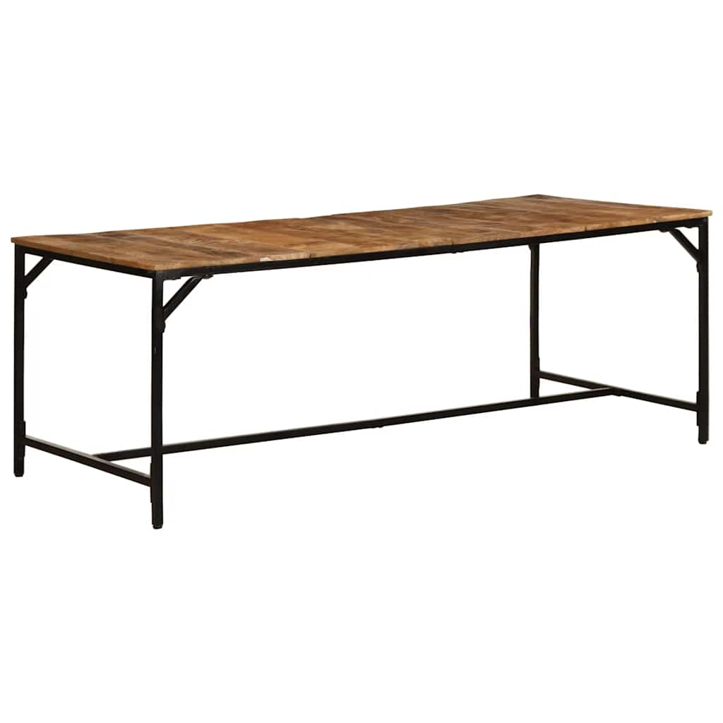 Dining Table 200x100x75 cm Solid Wood Rough Mango