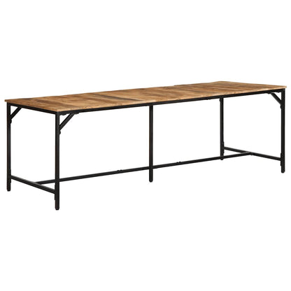 Dining Table 220x90x75 cm Solid Wood Rough Mango