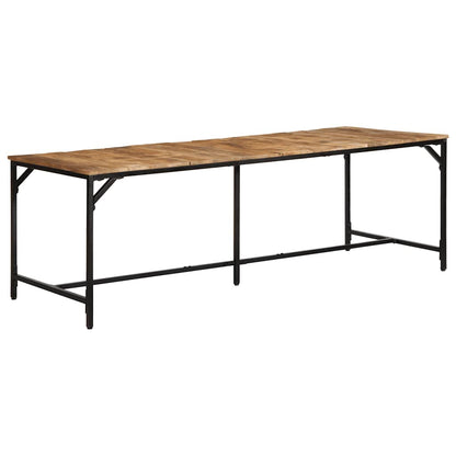 Dining Table 220x90x75 cm Solid Wood Rough Mango
