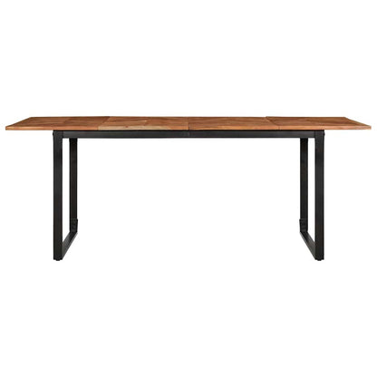 Dining Table 200x100x75 cm Solid Wood Acacia