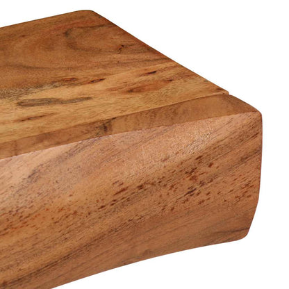 Wall Shelves 2 pcs 80x17x8 cm Solid Wood Acacia