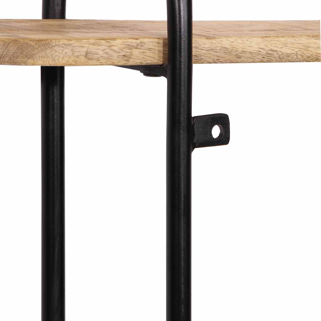 Wall Shelf 90x20x116.5 cm Solid Rough Wood Mango