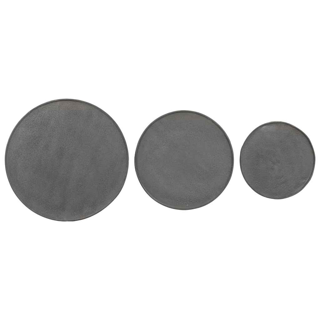 Coffee Table 3 pcs Black Engineered Wood