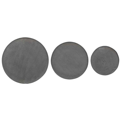 Coffee Table 3 pcs Black Engineered Wood