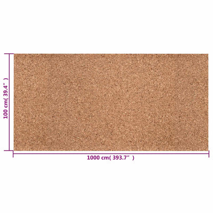 Cork Roll Brown 100 x 1000 x 0.5 cm Cork