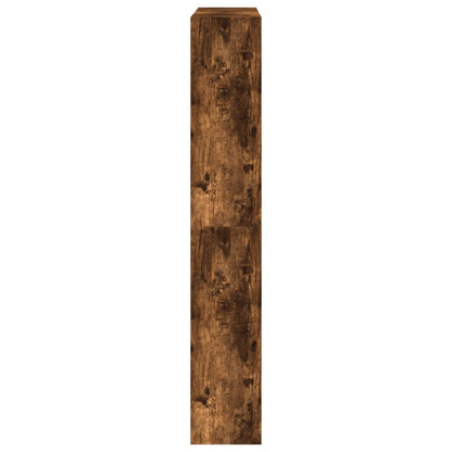 Shoe Cabinet Smoked Oak 80x21x125,5 cm Engineered Wood