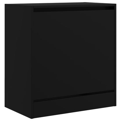 Shoe Cabinet | Black | Engineered wood | Compact | Shoe Cabinet